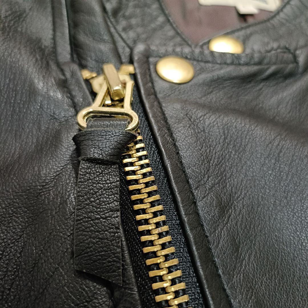 【美品】duffer DUFFER シングルライダース　ラムレザー　ジャケット