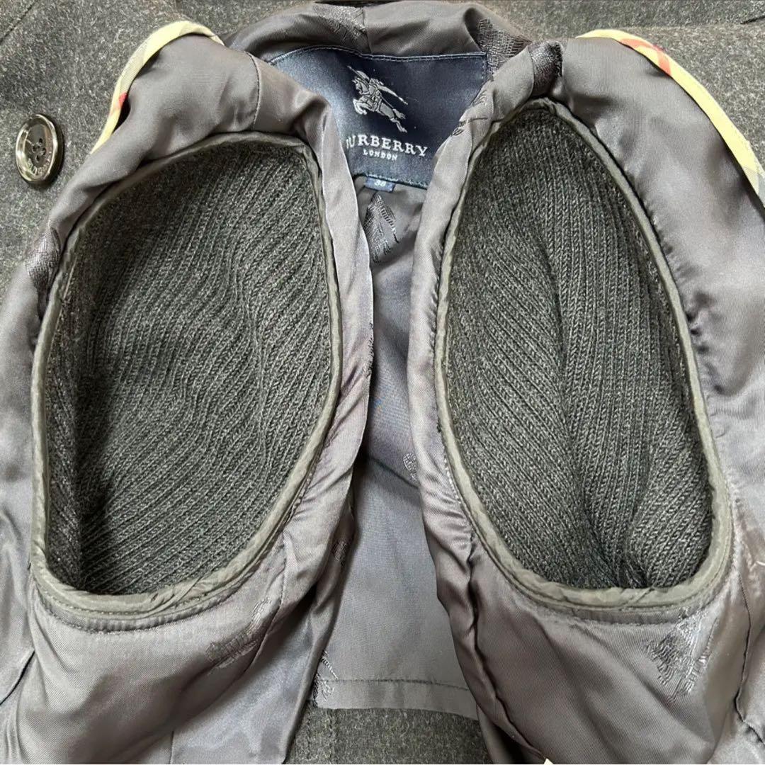 BURBERRY LONDON wool knit チェスターコート　38