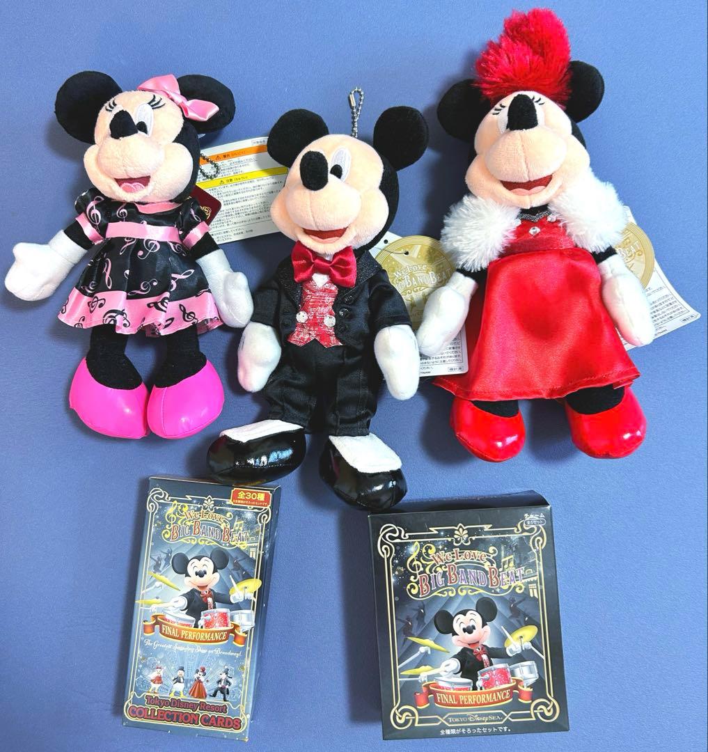 ディズニー　ディズニーシー　BBB ミッキー　ミニー　ぬいぐるみバッチ等　5点