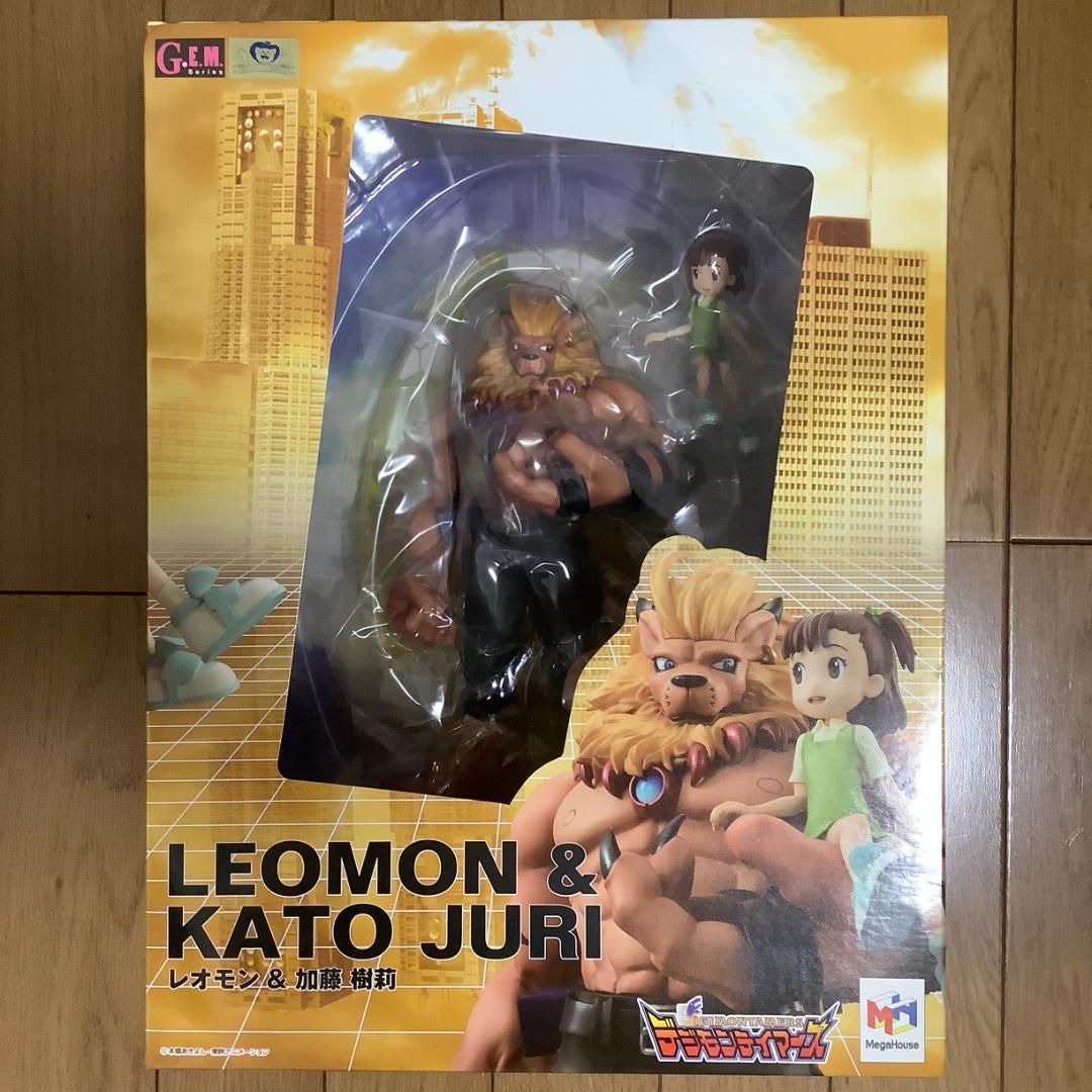 未開封 レオモン＆加藤樹莉 G.E.Mシリーズ デジモンテイマーズ フィギュア