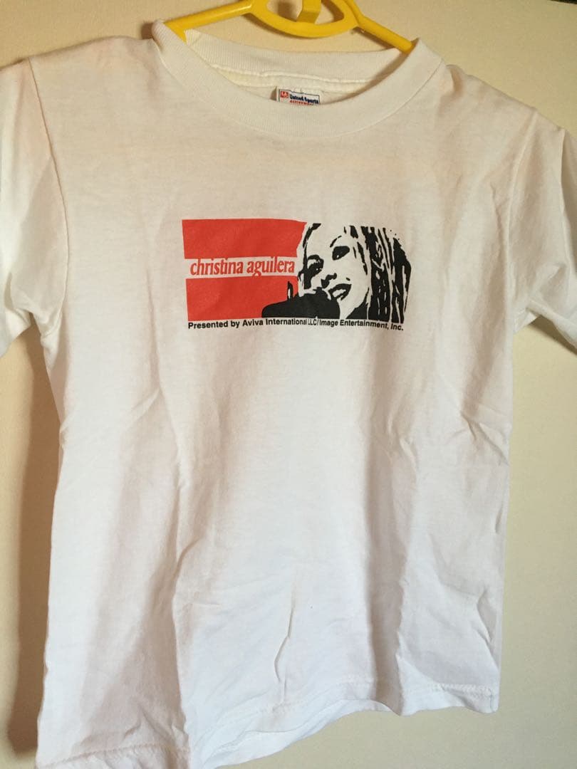 90s クリスティーナアギレラ USA製　ヴィンテージ　チビTシャツ　レディース