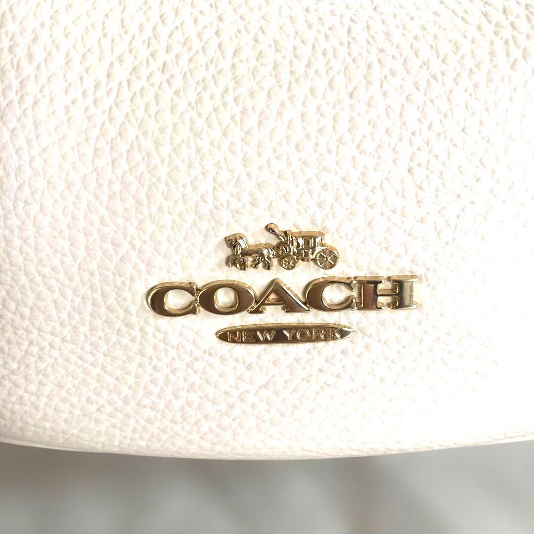 ［かなり美品］コーチ　ハーフムーン　ワンショルダー　バッグ　2way ホワイト系