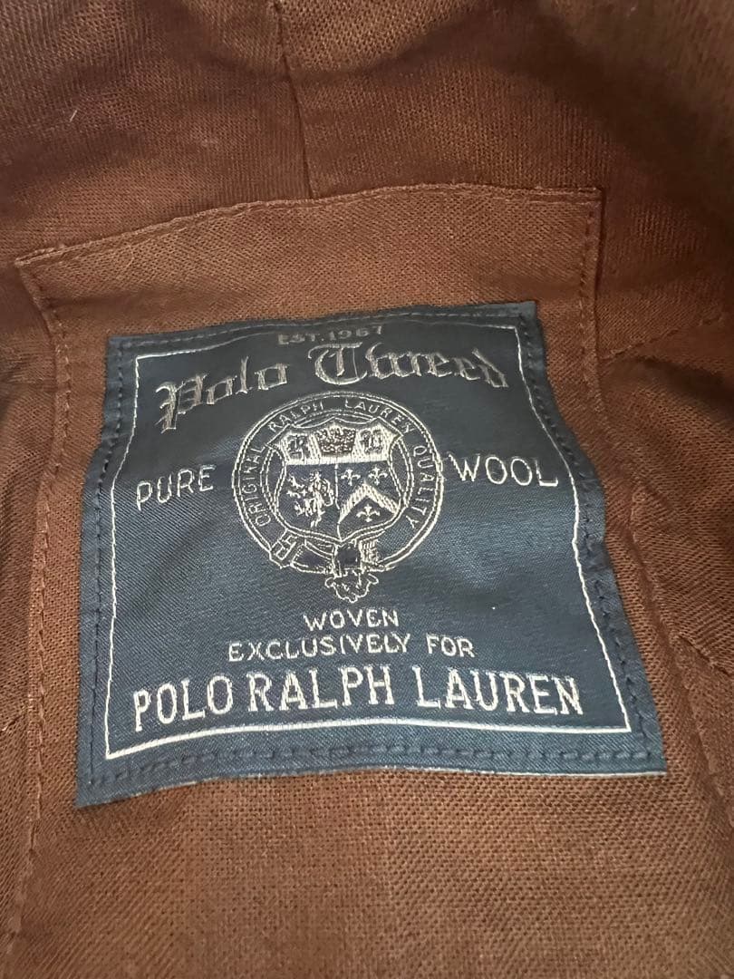 【美品】ラルフローレン　ツイード　キャップ