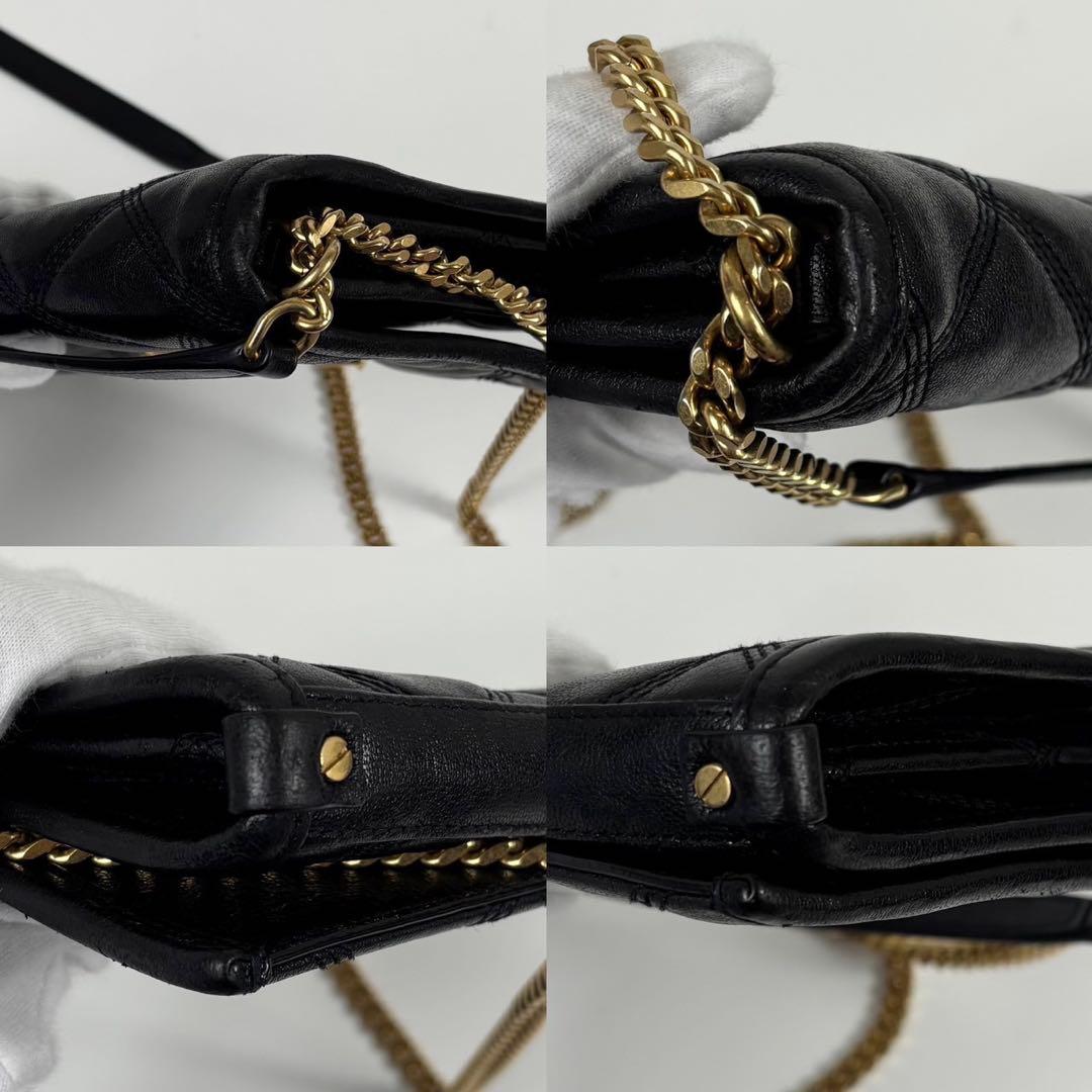 専用サンローラン　ベッキー キルティング　チェーン　バッグ　YSLロゴ金具