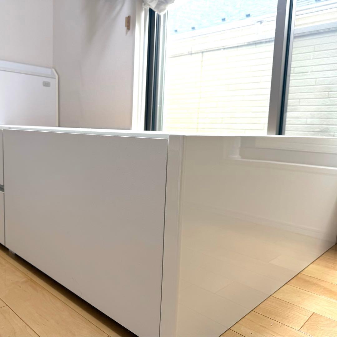 直接引取★ニトリ ジオチェスト／シングルベッドフレーム大容量収納付き／ホワイト