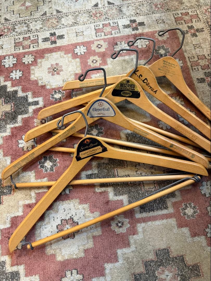 60s VINTAGE アドバタイジング ハンガー 5本セット アメリカ製