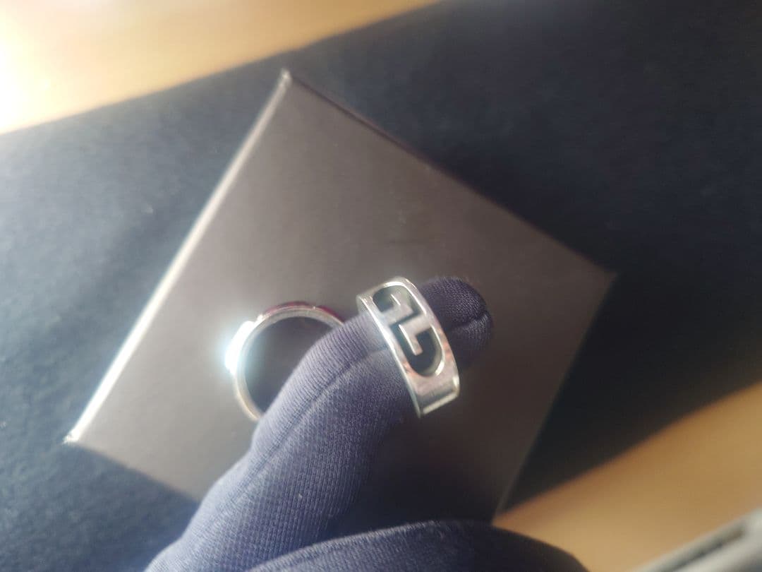 GUCCI ☆13号☆ D&G ☆87R ロゴ入りリング シルバー