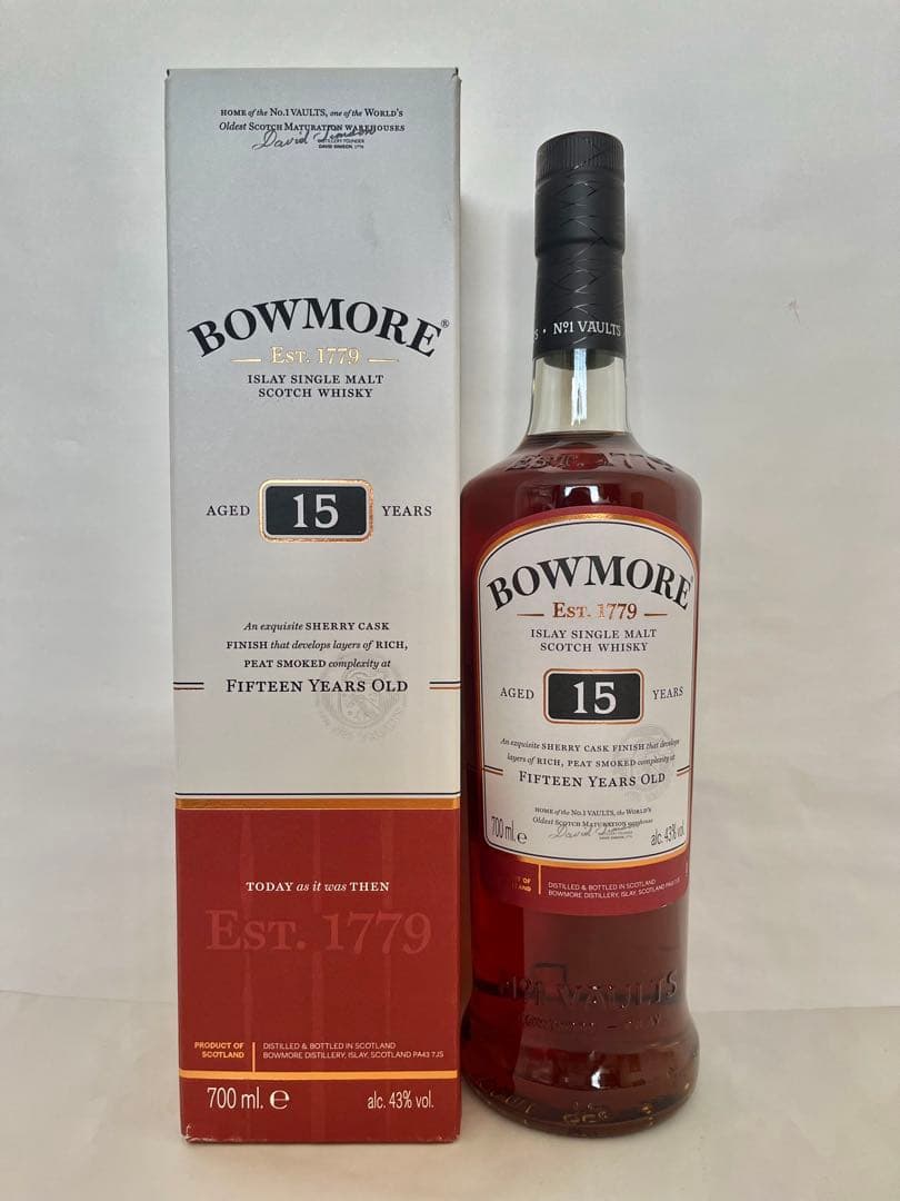 【新品】ボウモア15年　シェリーカスクフィニッシュ　ウィスキー