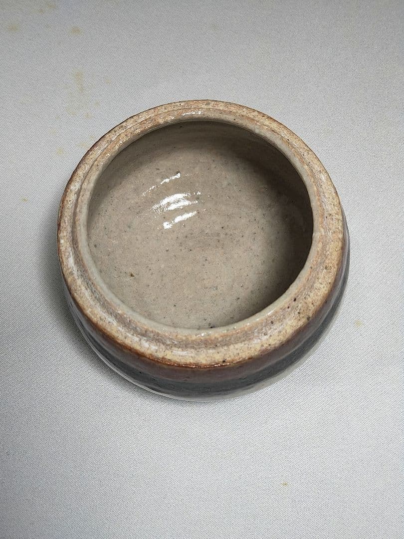 河井寛次郎 鉄絵辰砂蓋物 河井武一極め箱付き