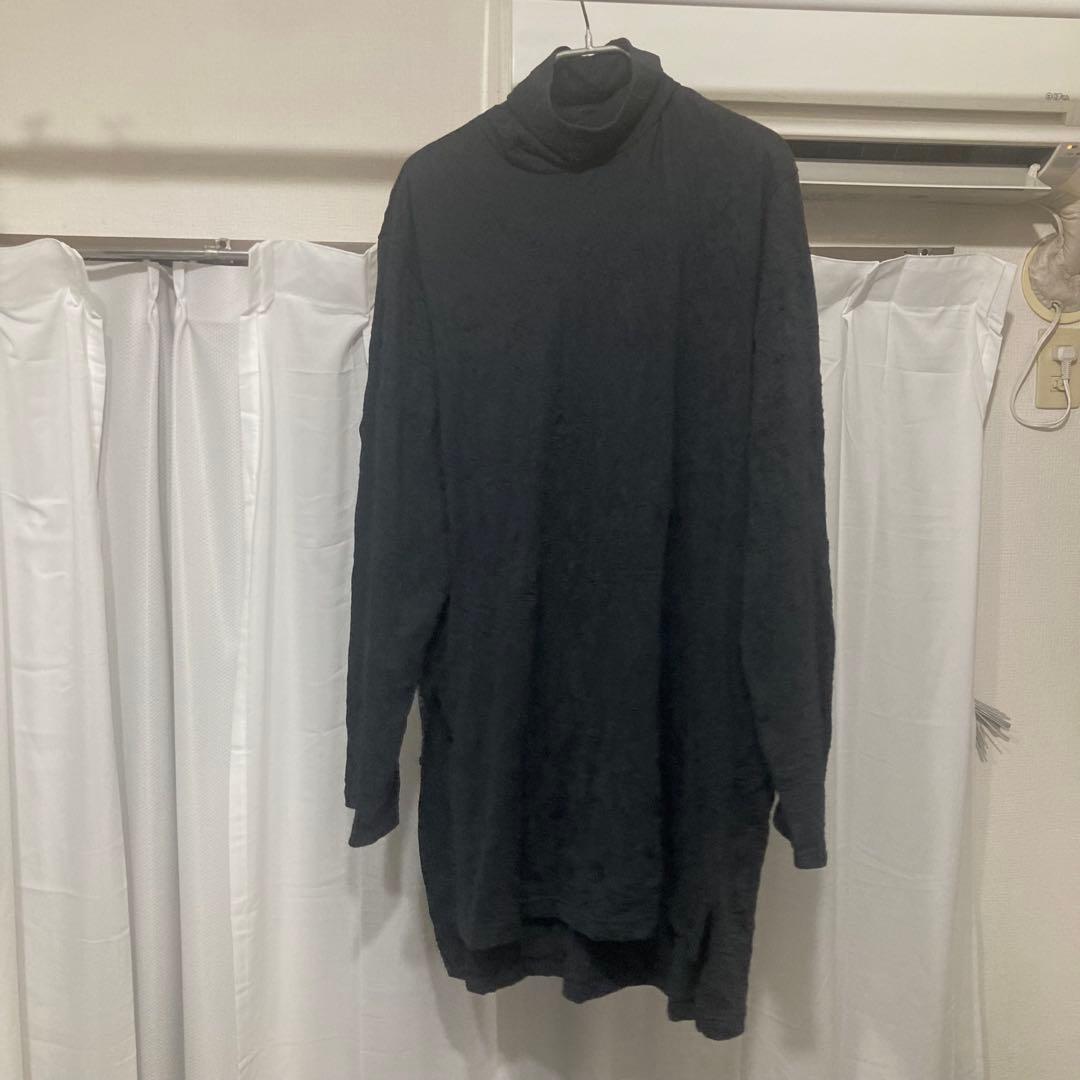 Ground Y 17AW/シワ加工ハイネックロングカットソー