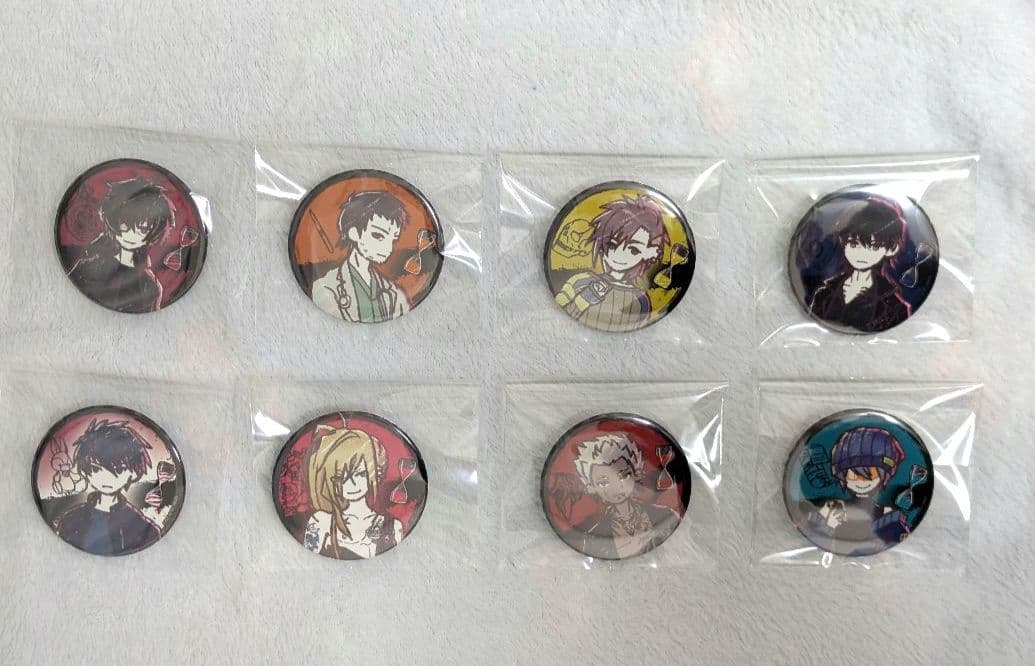 スロウダメージ コンプリートBOX 全8種 グラフアートイラスト 缶バッジ
