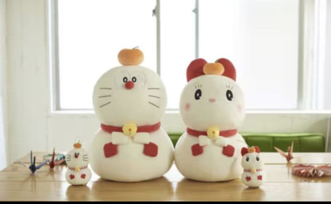 新品　郵便局限定　鏡餅ドラえもん　もちもちぬいぐるみ　単品　約43cm　正月