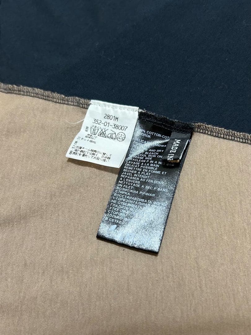 Ann Demeulemeester バイカラー 変形 アシンメトリー Tシャツ