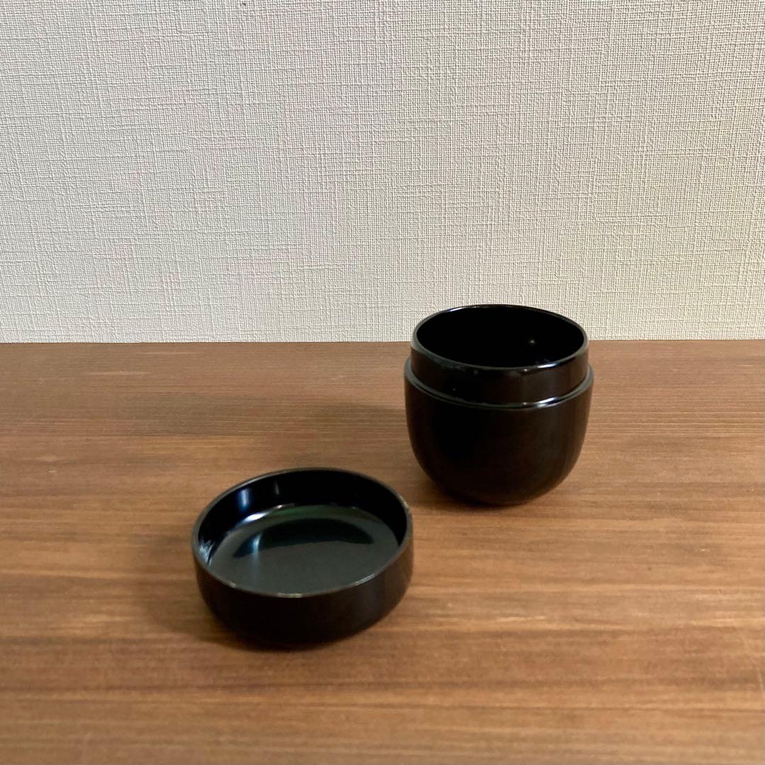 【工芸品2点セット】茶道具 本漆塗り 天然木/桜皮細工 お盆 菓子器 樺細工