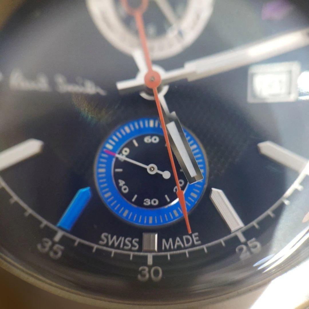 送料無料 ポールスミス ケンブリッジ クロノグラフ 26/1/17交換