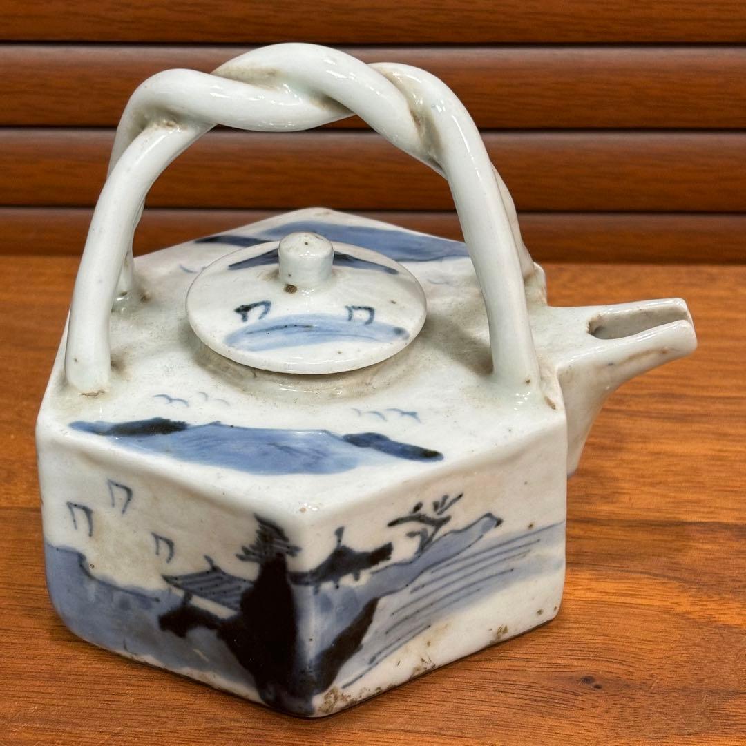 中国　古染　水注　中国で購入