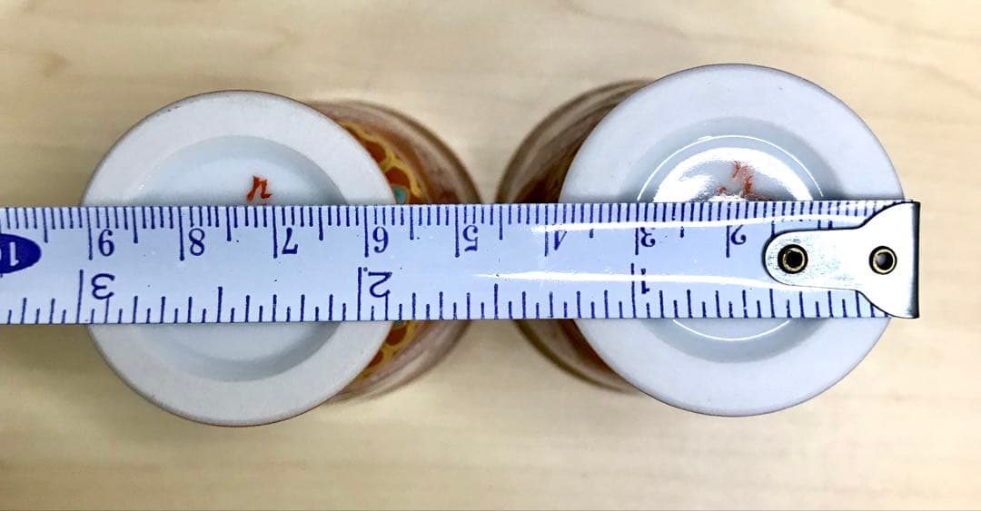 山本芳岳作　九谷焼　赤江繊描桃文杯　馬上杯　金彩　祥瑞　京焼　京紋