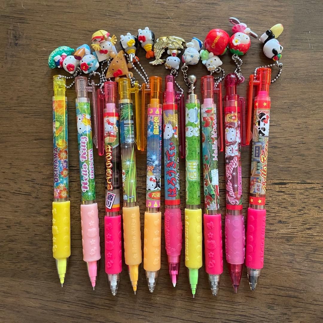 ハローキティ　ご当地限定　シャーペン 10本　2004〜2008年