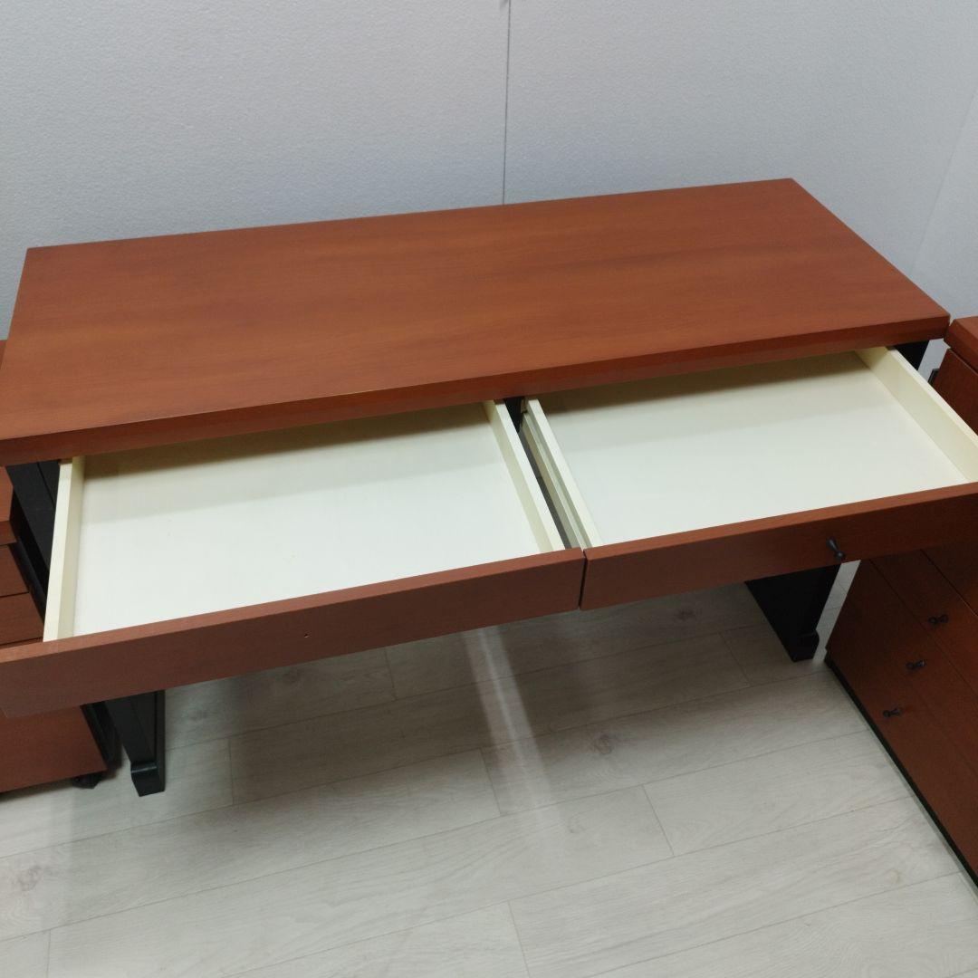 ③チェスト　パソコンデスク システムデスク 棚 チェスト 大型 モダン