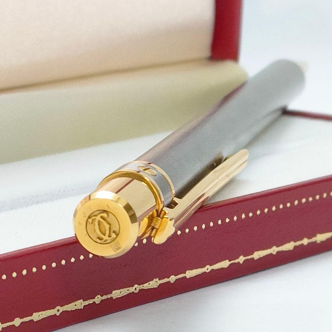 【未使用・良品】Cartier/カルティエ　ボールペン　シルバー ✕ ゴールド