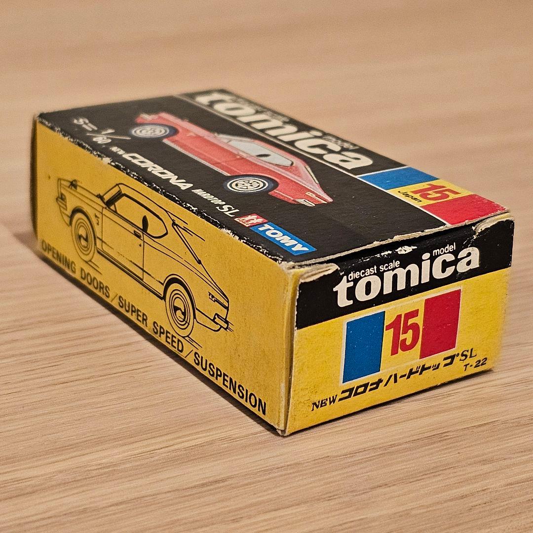 【トミカ】No.15 トヨタ ニューコロナ ハードトップ 1Aホイール 黒箱