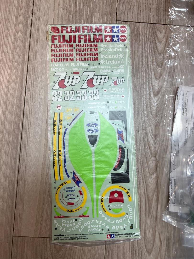 激レア　タミヤ　ジョーダン１９１　ボディステッカーセット　新品未開封