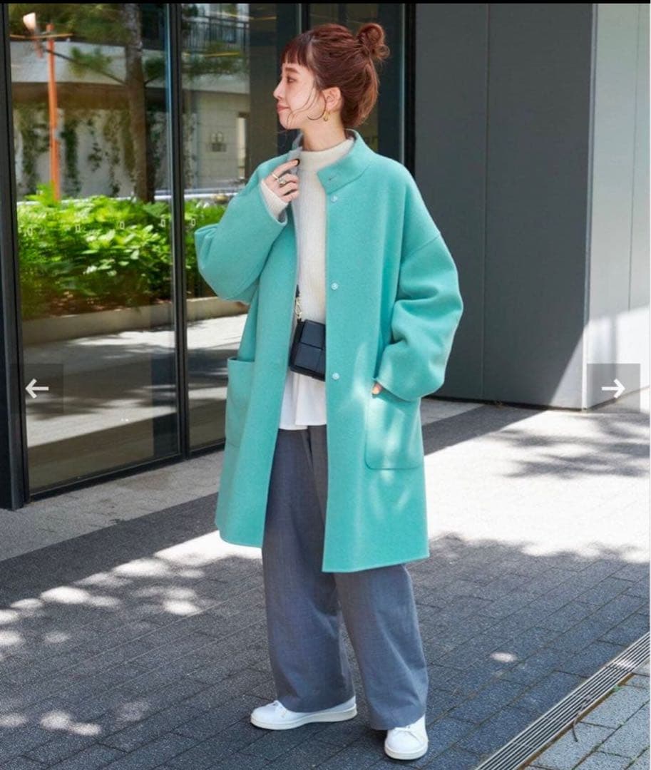 東風 美品 SIMPLICUTE リバーシブルコート フリー B.C