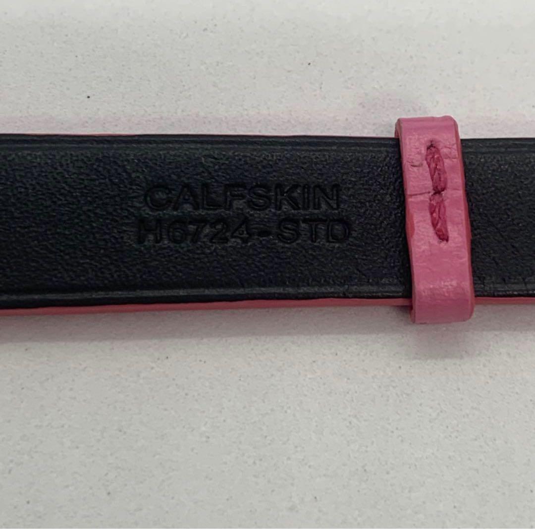 CHANEL ピンク レザー　シャネル 替えベルト ボーイフレンド H6724