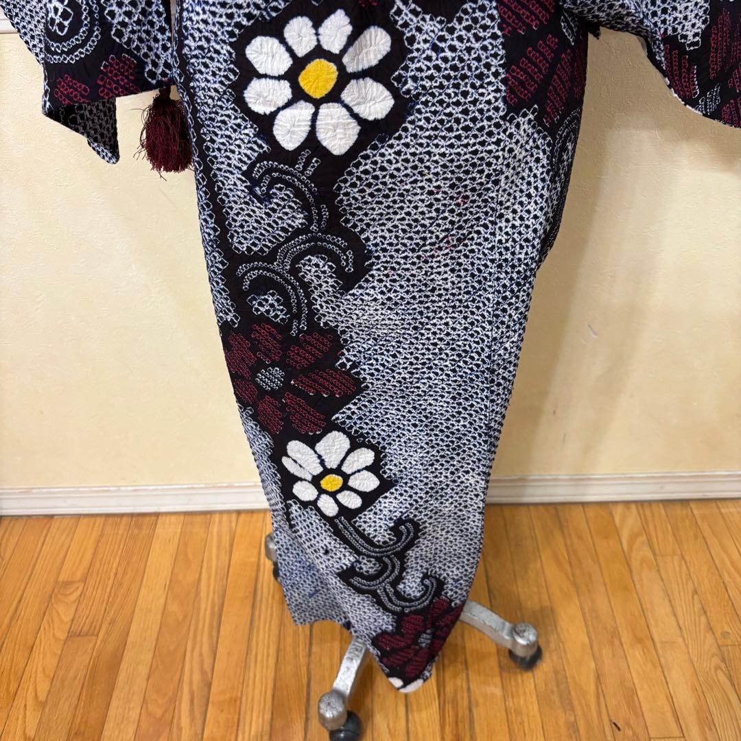 有松鳴海絞り伝統工芸❤️半幅帯レース つまみ細工ハンドメイド帯留め5点セット‼️秀品