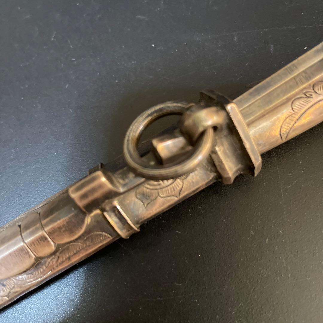 時代　李朝　超銀　銀箸ペーパーナイフ　銀箸ナイフ