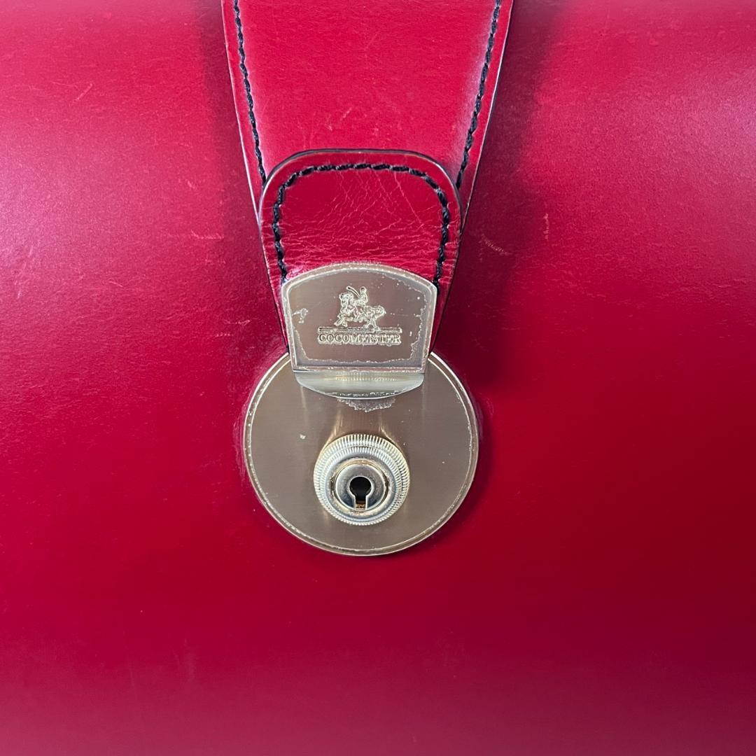 ココマイスター ブライドル ダレスバッグ ビジネスバッグ スイスレッド レザー