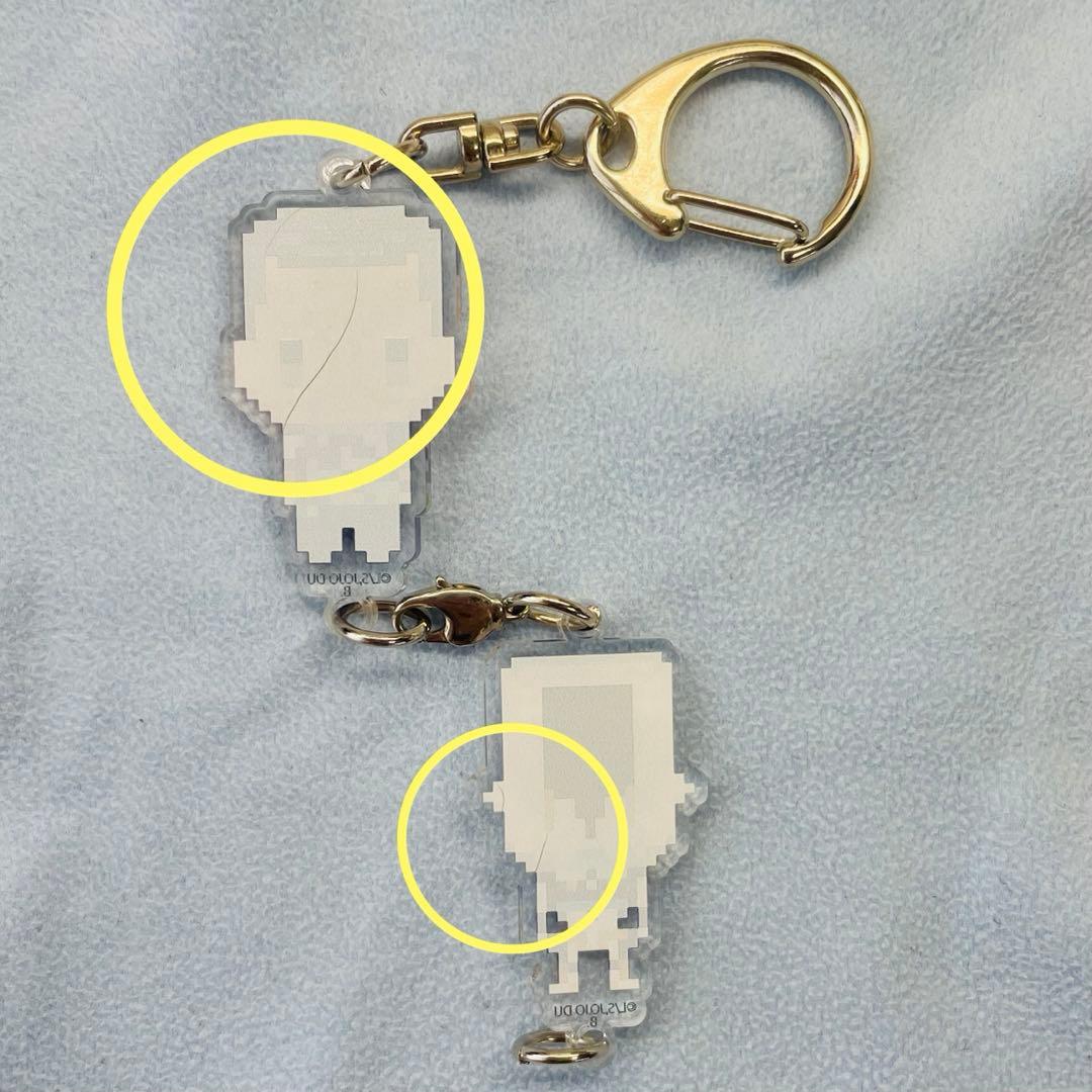 ジョジョの奇妙な冒険 ドットビット2連アクリルチャーム 虹村億泰 ＆ ザ・ハンド