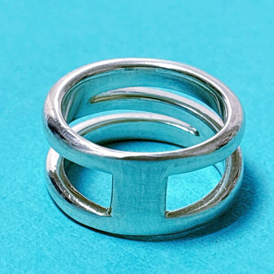 【美品】14.5号 Tiffanyティファニー ダイアゴナル リング SV925