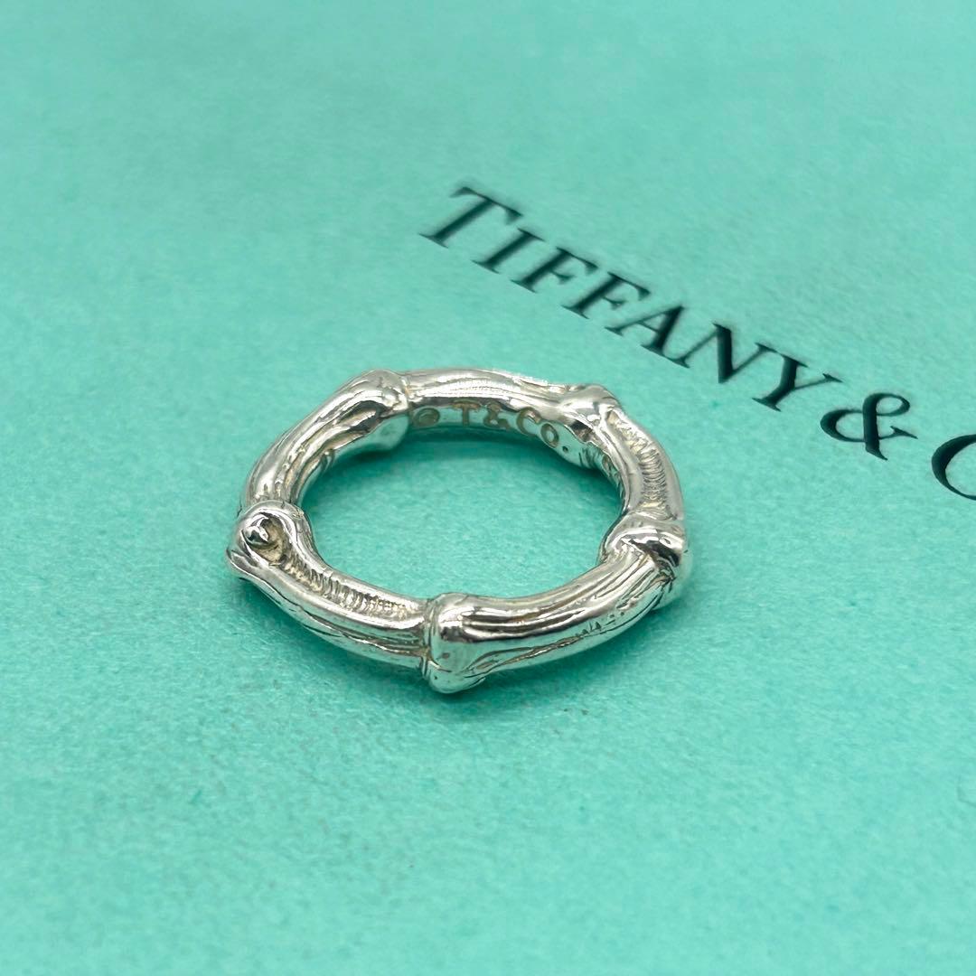 美品　ティファニー　バンブー　リング　7号　シルバー　925