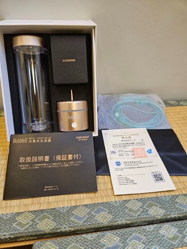 Nanoko 水素分子生成器 ( 水素吸引器 )BubbleQ-30　展示品