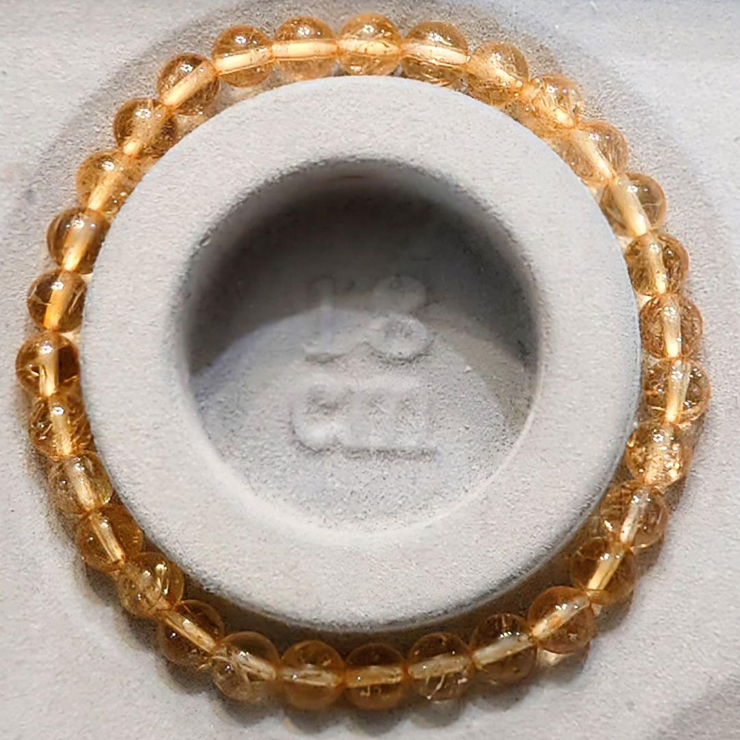 ★インペリアルトパーズ 7ミリ珠 ブレス⑩(SA+)