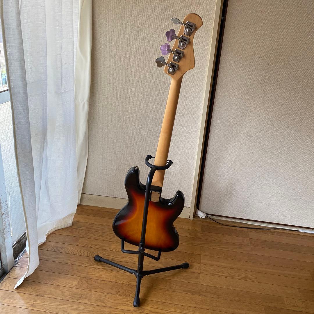 5/3迄！ベ-スギターバッカス 左利き　美品【送料込み価格】超お徳‼️スタンド付き