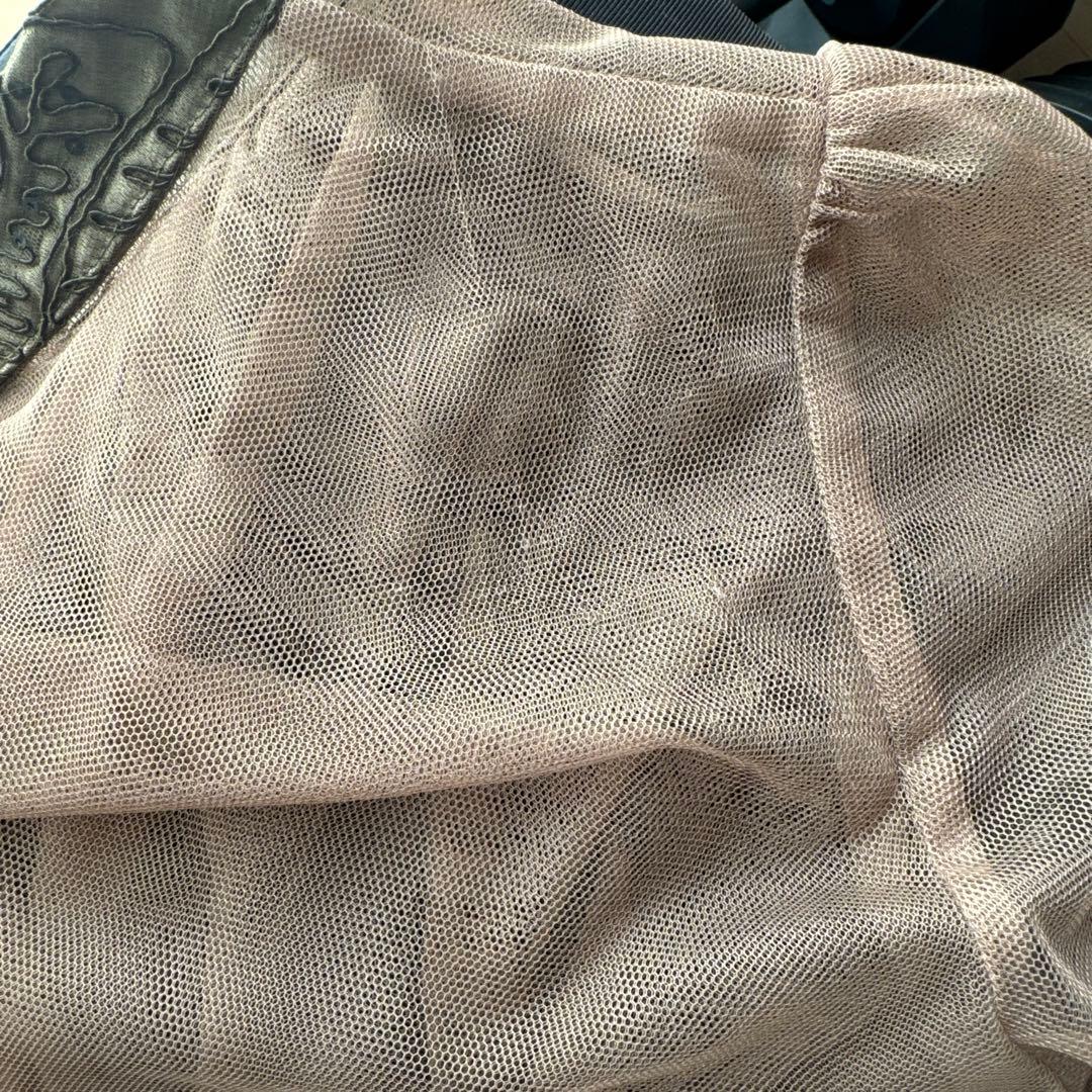 leja オケージョンドレス　グリーン　レース　S セットアップ　ビスチェ　緑