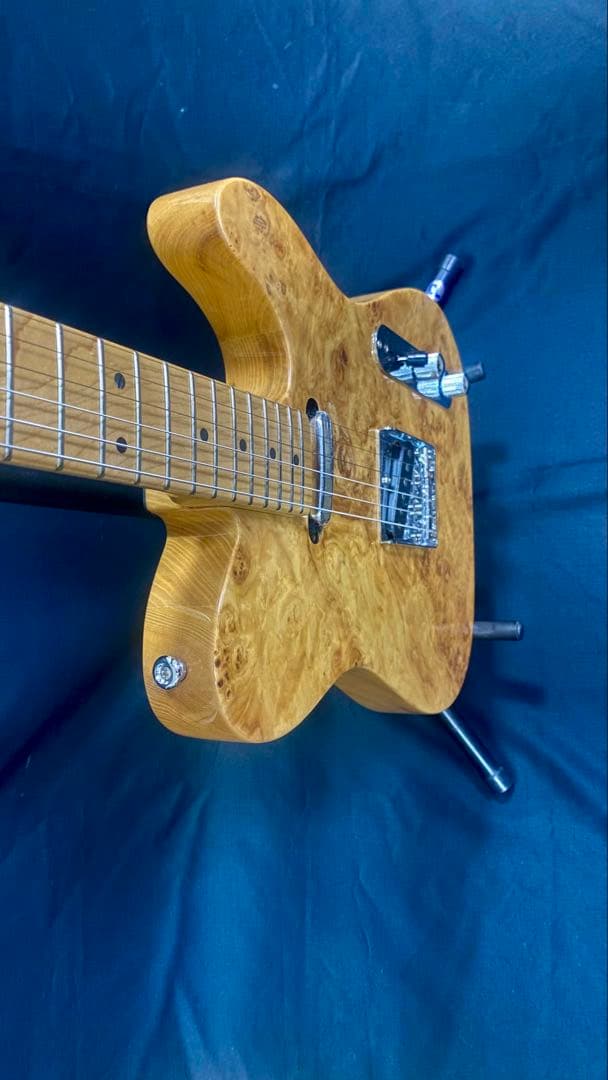 新品オリジナル テレキャスターエレキギター　バールメープルトップ＆アッシュボディ