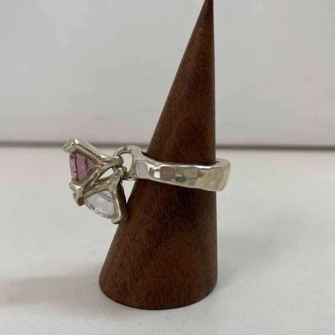 e.m. ジルコニア２粒リング e.m.LAB限定カラー 石替え 13号