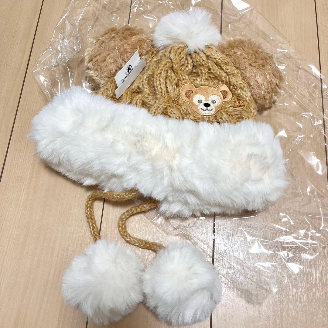 ディズニー ダッフィー シェリーメイ 帽子 ニット帽 ファンキャップ ファー