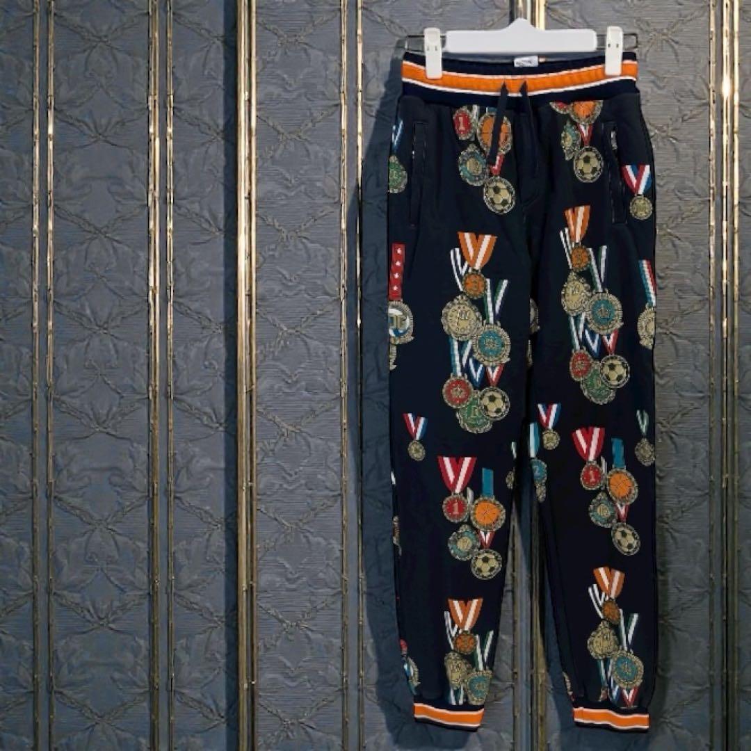 【美品】DOLCE & GABBANA ダークネイビーブルー パンツ 150