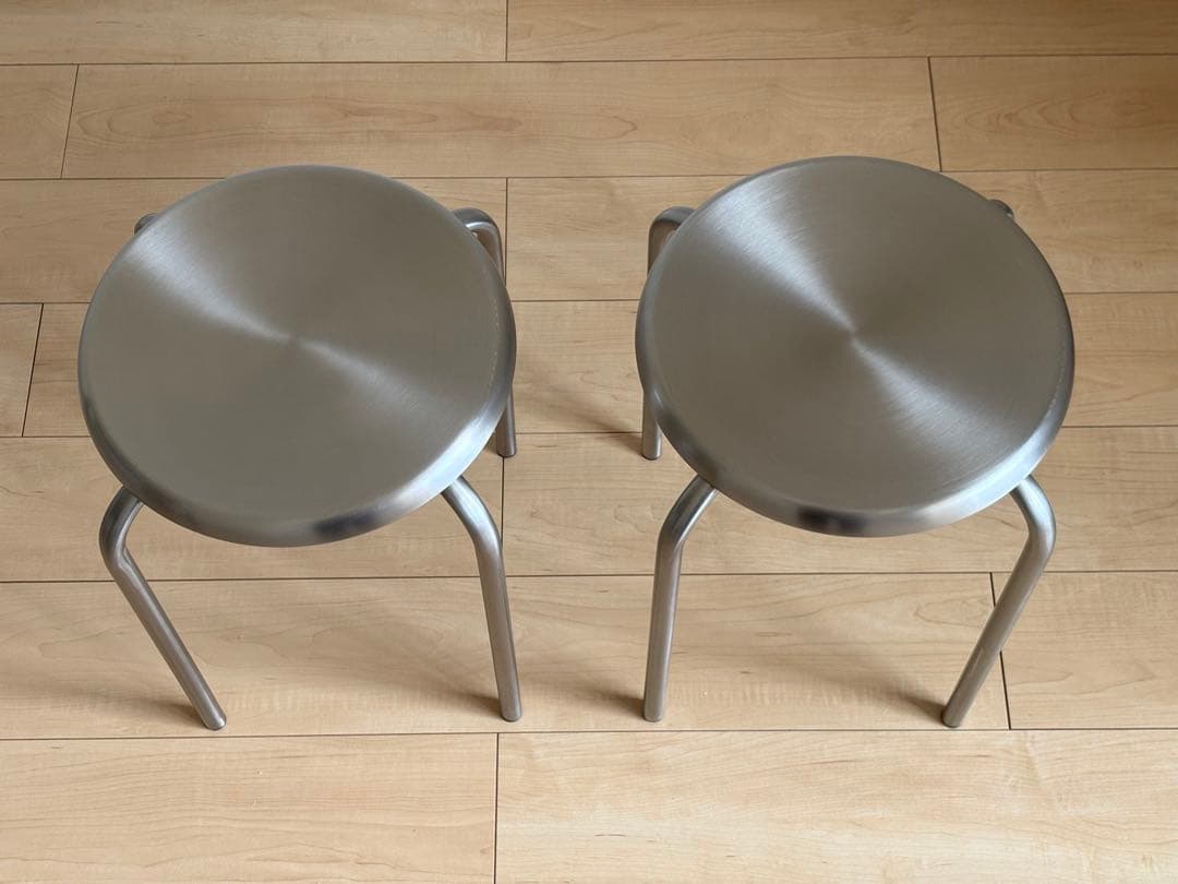 新品　スチールスツール　2つセット