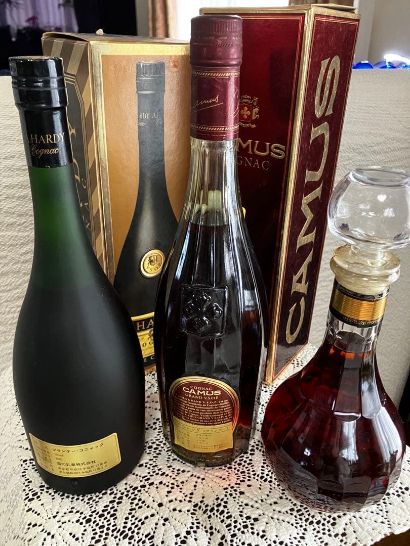 未開封古酒３本　CAMUS /A.HARDY /NAPOLEON BERNARD