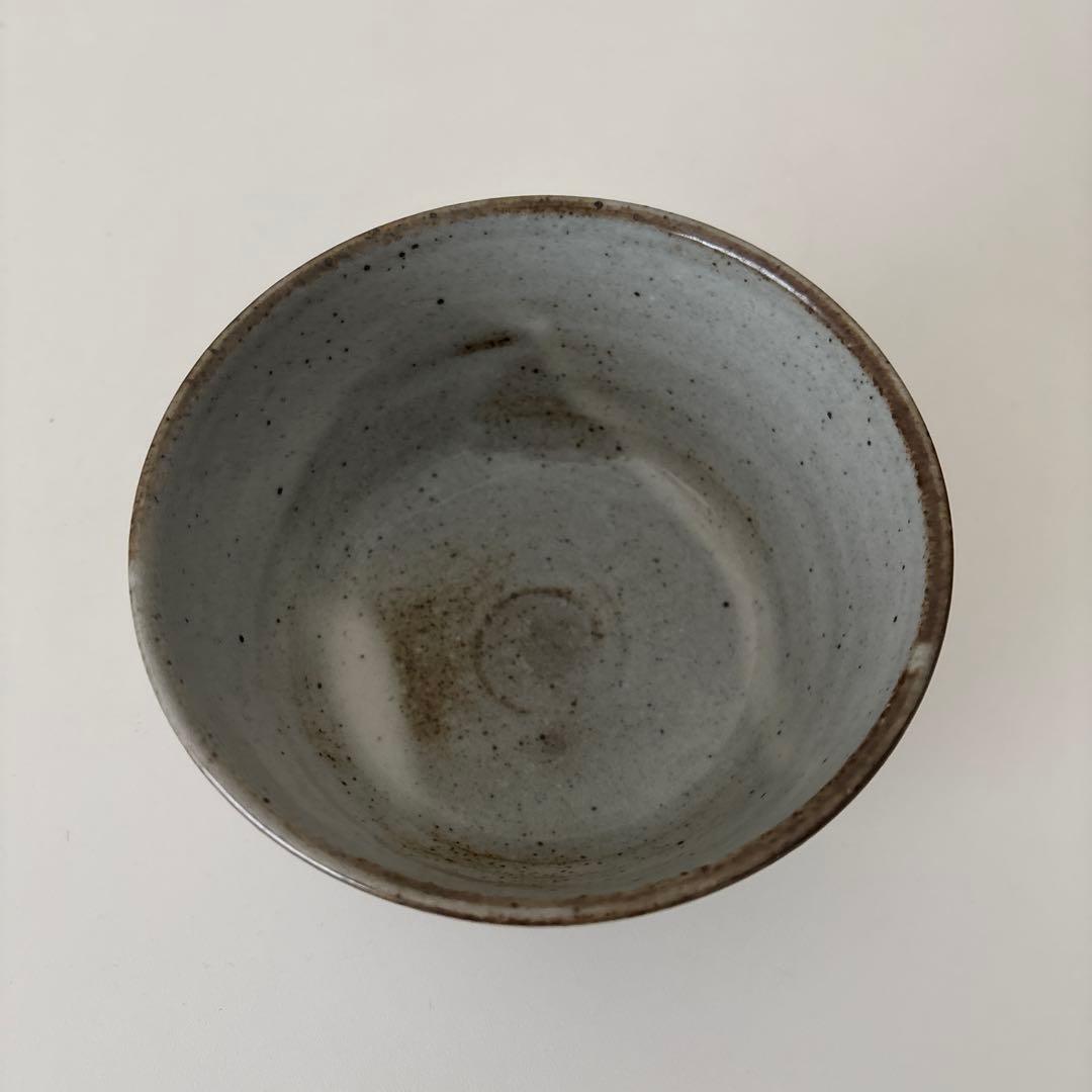 【新品未使用】抹茶茶碗　田沼春ニ作　南山窯　瀬戸焼　御題『木』茶碗　共箱ウコン布