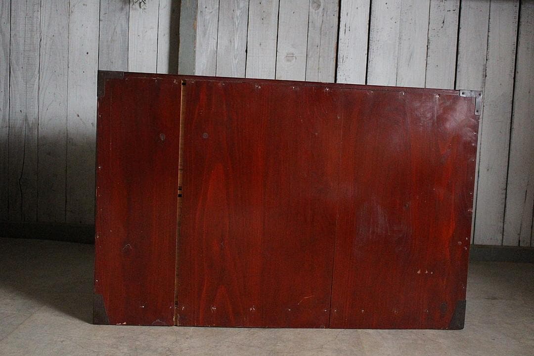 綺麗な丸金具庄内箪笥　2段　タンス　収納　古家具　古民家　時代家具