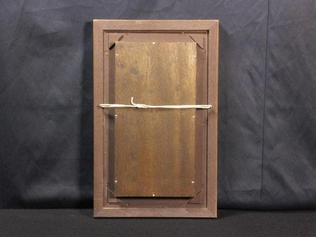 清原啓一　直筆サイン『花』板に油彩 1958年 8号 1601880603H