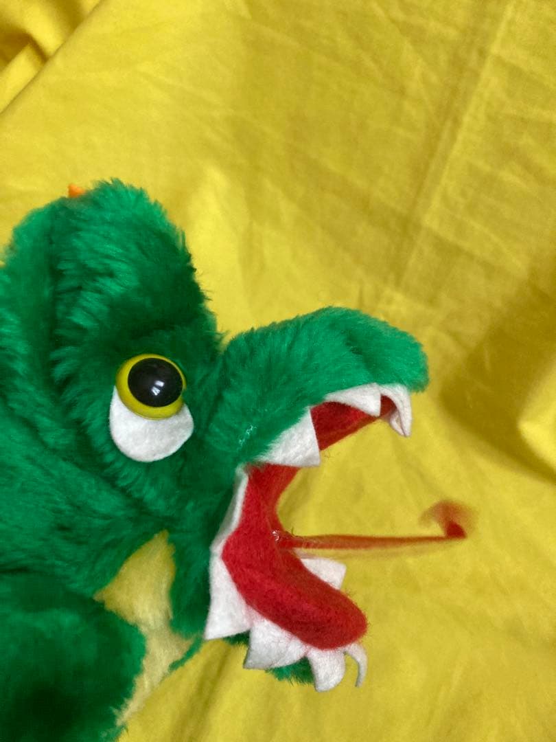 ‼️音が鳴る‼️✳️ゴジラ 恐竜 口からピロピロ ハンドパペット ぬいぐるみ人形‼️