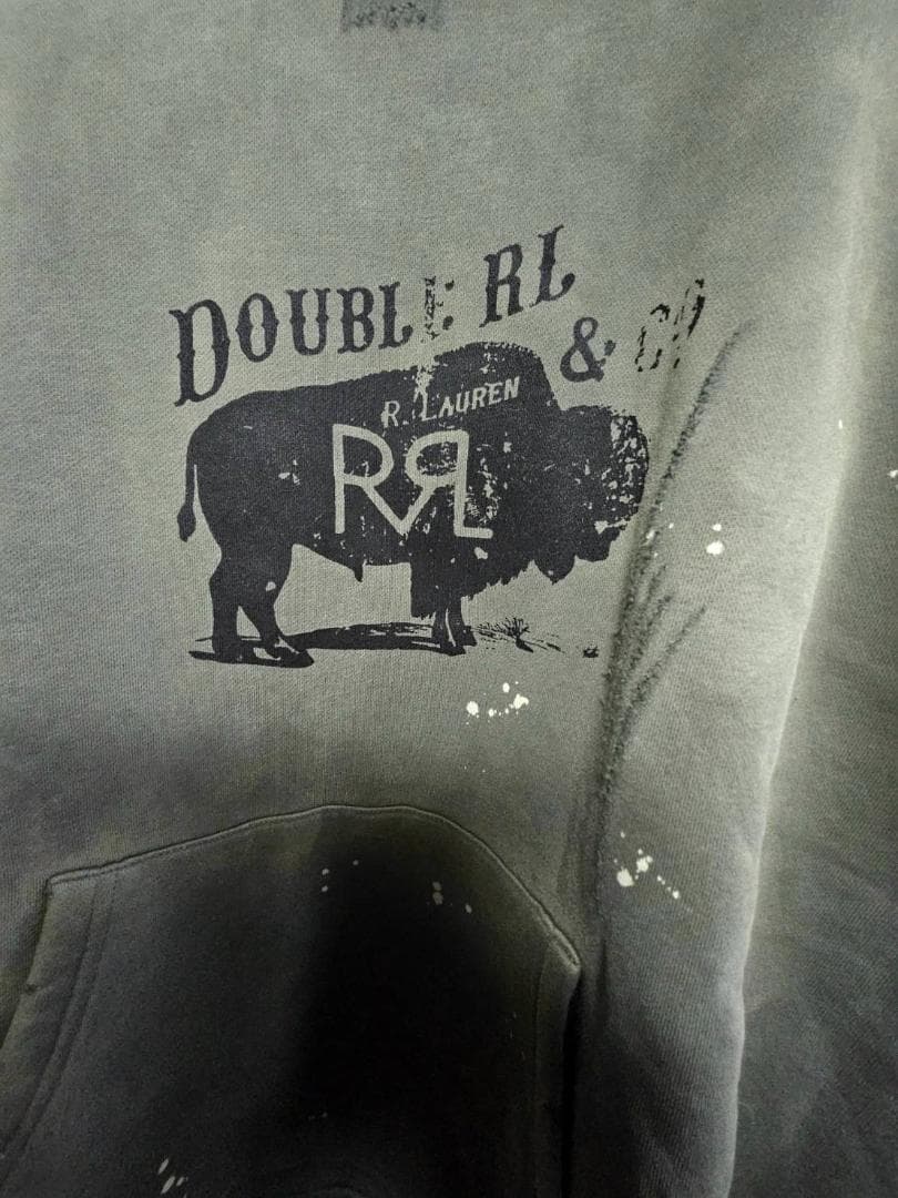 kazuto0425jp【DOUBLE RLフードパーカー/バッファロXL