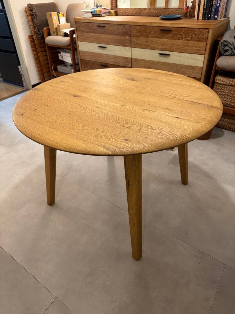 デッケ　オーク材　ダイニングテーブル